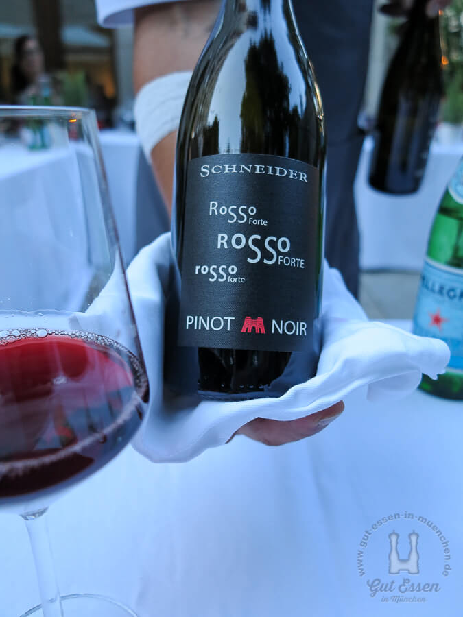 Weinbegleitung: »Rosso Forte«, Pinot Nior vom Weingut Markus Schneider aus der Pfalz