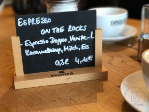 Der Espresso on the Rocks soll super sein