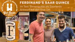 Ferdinand's Saar Quince – Saarländischer Sloe Gin mit Birnenquitte und Riesling-Infusion