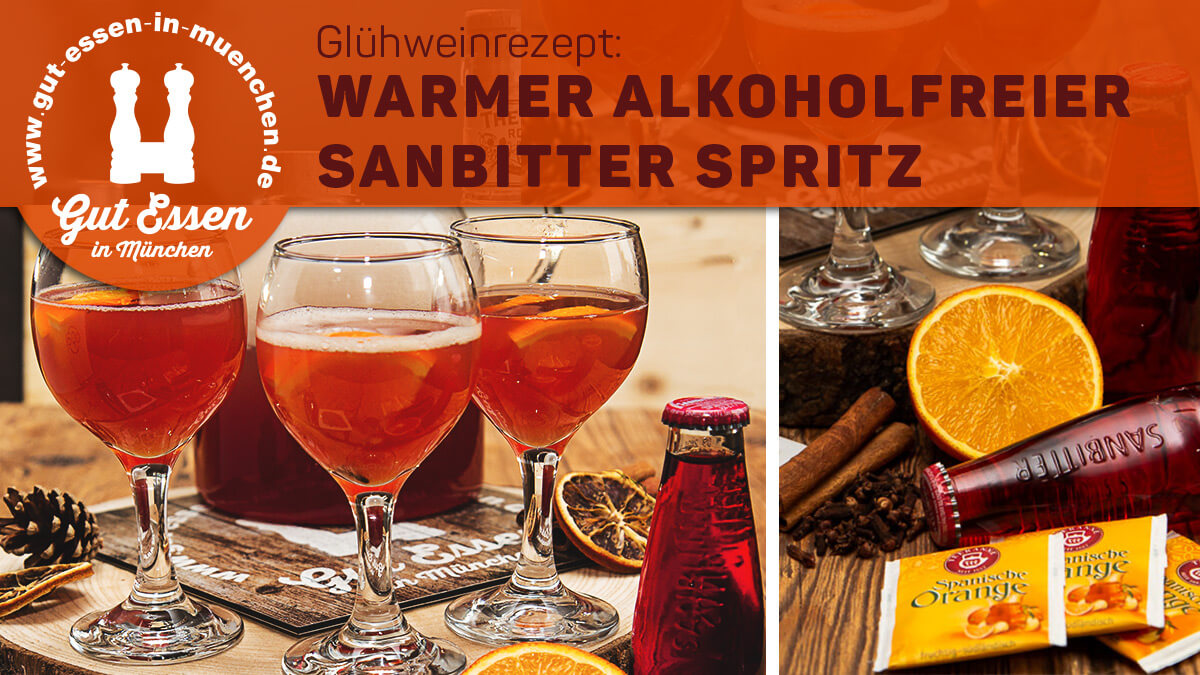 Warmer alkoholfreier Aperol Spritz mit Sanbitter